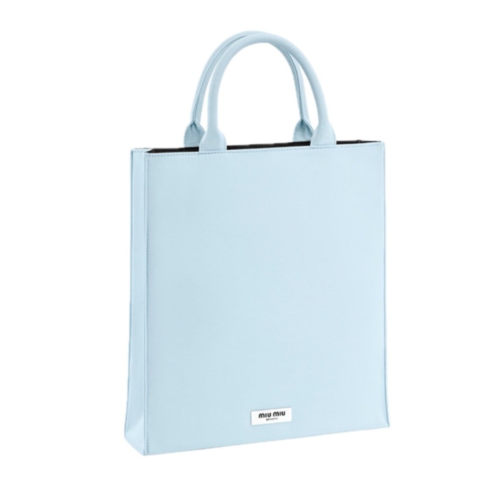 Miu Miu Beauty Sky Blue Tote Bag with Dustbag